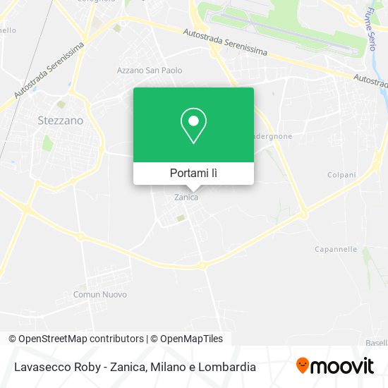 Mappa Lavasecco Roby - Zanica