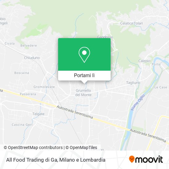 Mappa All Food Trading di Ga