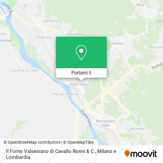 Mappa Il Forno Valsesiano di Cavallo Ronni & C.
