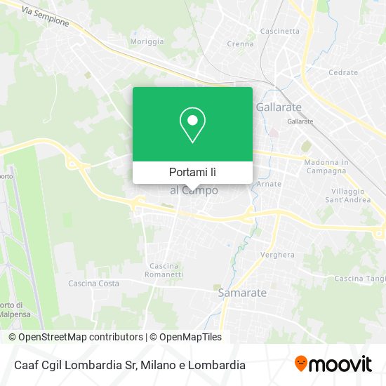 Mappa Caaf Cgil Lombardia Sr