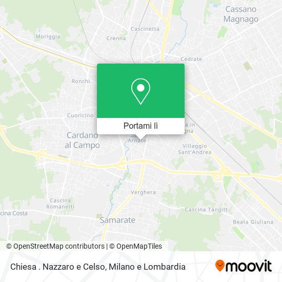 Mappa Chiesa . Nazzaro e Celso