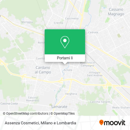 Mappa Assenza Cosmetici
