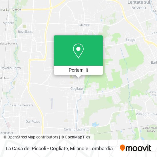 Mappa La Casa dei Piccoli - Cogliate