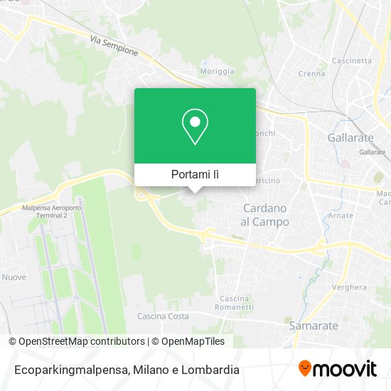 Mappa Ecoparkingmalpensa