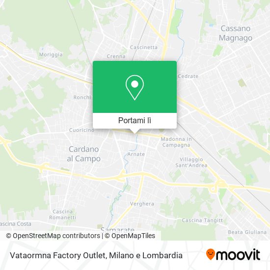Mappa Vataormna Factory Outlet