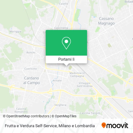 Mappa Frutta e Verdura Self-Service