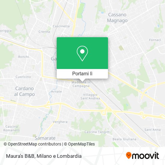 Mappa Maura's B&B