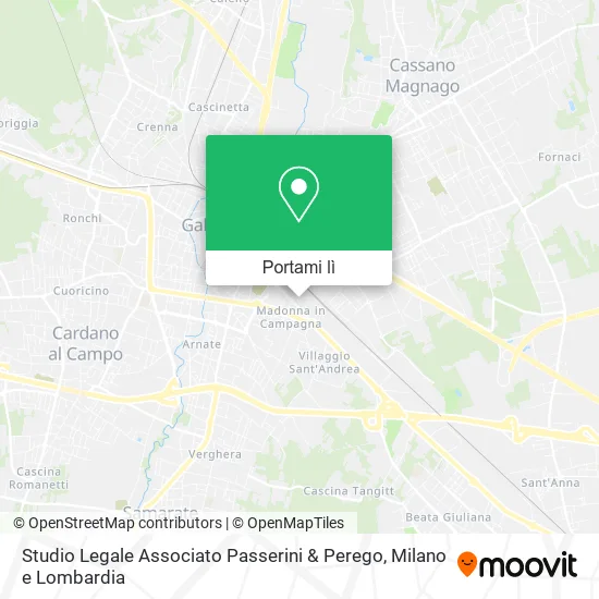 Mappa Studio Legale Associato Passerini & Perego