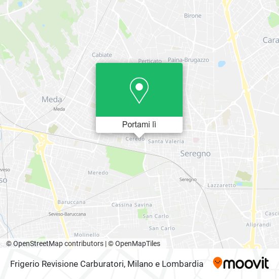 Mappa Frigerio Revisione Carburatori