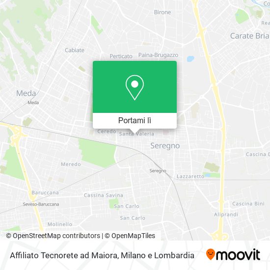 Mappa Affiliato Tecnorete ad Maiora