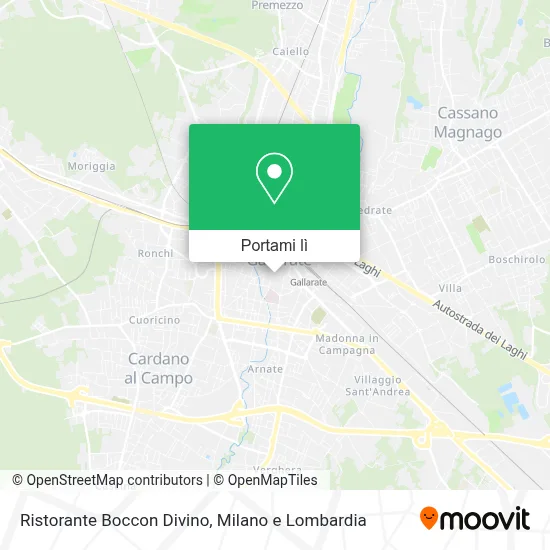 Mappa Ristorante Boccon Divino