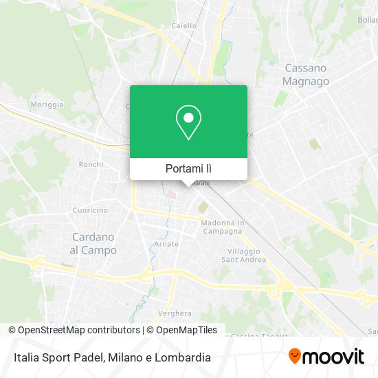 Mappa Italia Sport Padel