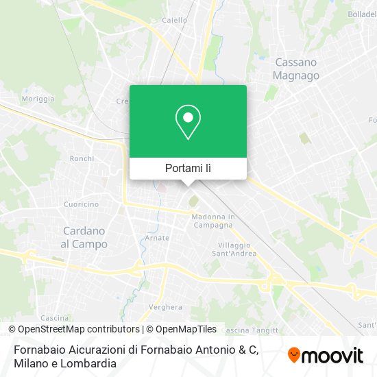 Mappa Fornabaio Aicurazioni di Fornabaio Antonio & C
