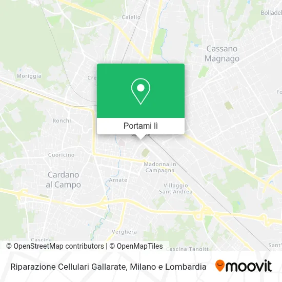 Mappa Riparazione Cellulari Gallarate