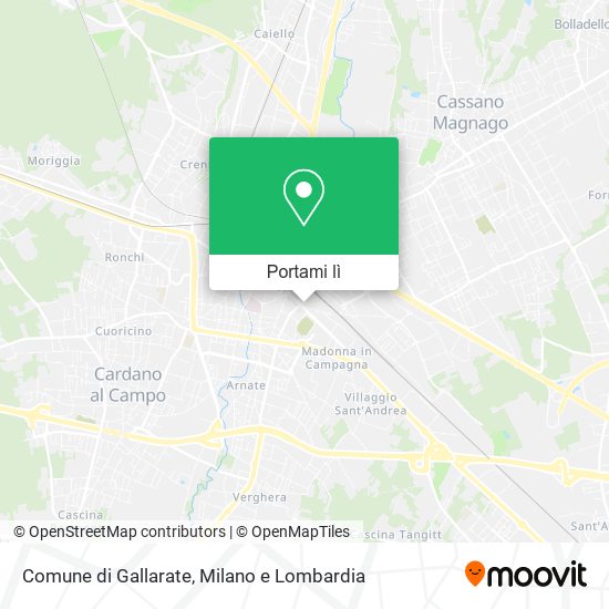 Mappa Comune di Gallarate