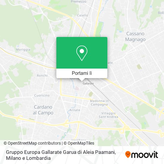 Mappa Gruppo Europa Gallarate Garua di Aleia Paamani