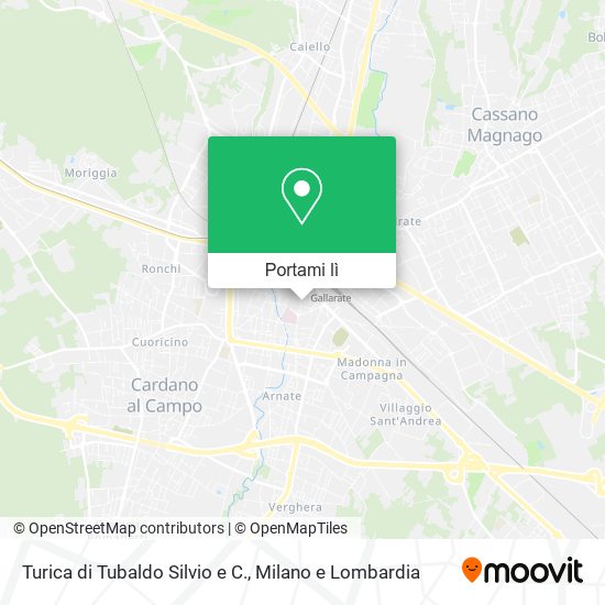 Mappa Turica di Tubaldo Silvio e C.