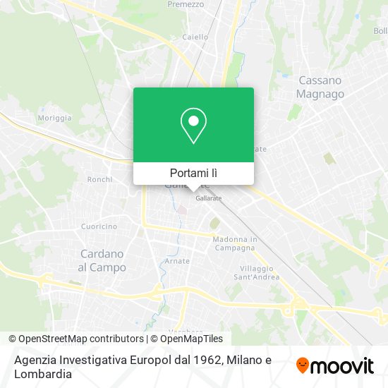 Mappa Agenzia Investigativa Europol dal 1962