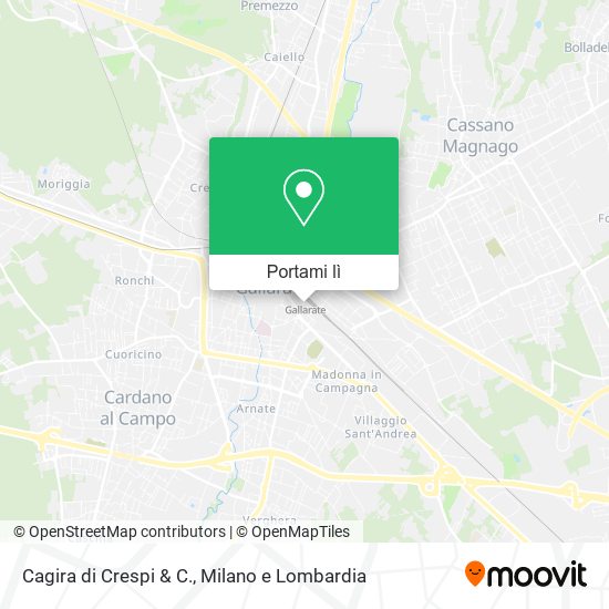 Mappa Cagira di Crespi & C.