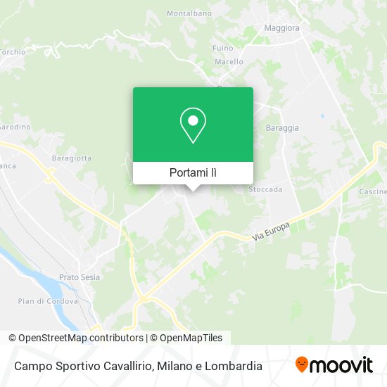 Mappa Campo Sportivo Cavallirio