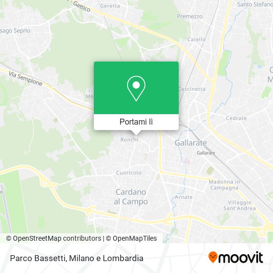 Mappa Parco Bassetti