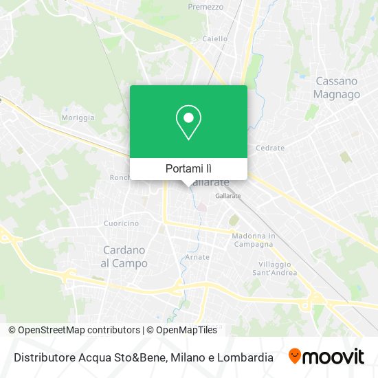 Mappa Distributore Acqua Sto&Bene