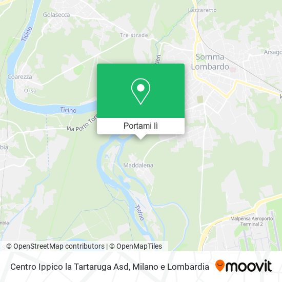 Mappa Centro Ippico la Tartaruga Asd