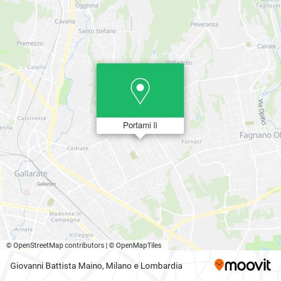 Mappa Giovanni Battista Maino