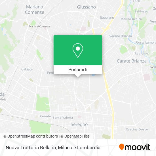 Mappa Nuova Trattoria Bellaria