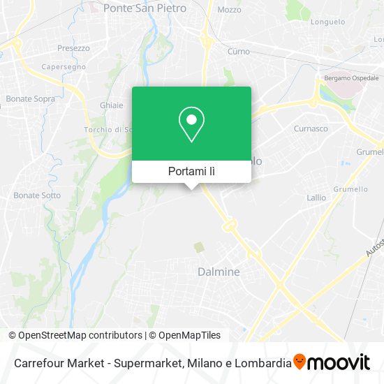 Mappa Carrefour Market - Supermarket