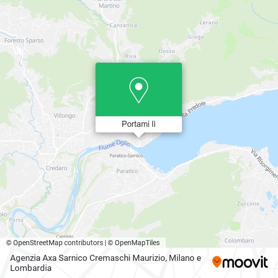 Mappa Agenzia Axa Sarnico Cremaschi Maurizio