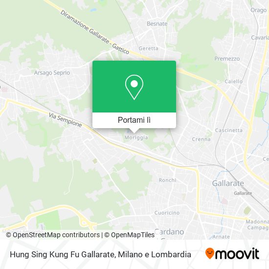 Mappa Hung Sing Kung Fu Gallarate