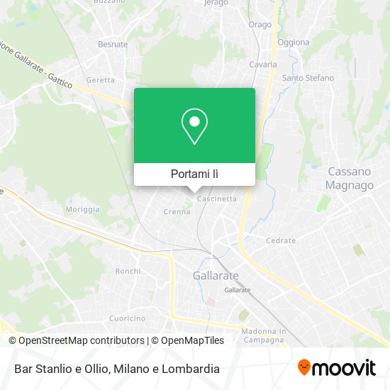 Mappa Bar Stanlio e Ollio