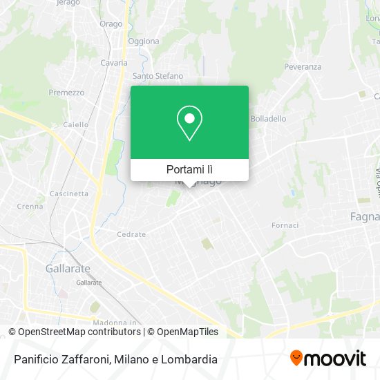 Mappa Panificio Zaffaroni