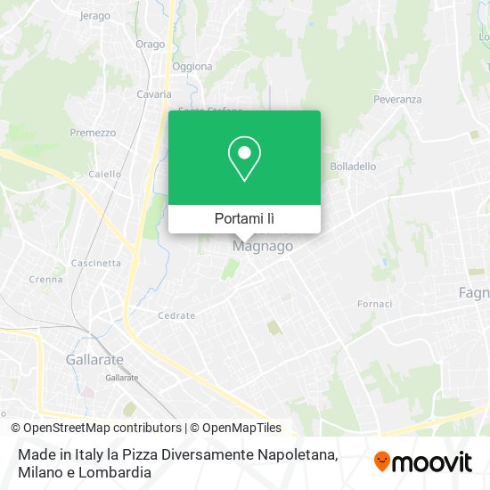 Mappa Made in Italy la Pizza Diversamente Napoletana