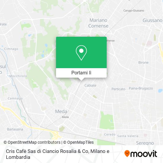 Mappa Cris Cafè Sas di Ciancio Rosalia & Co