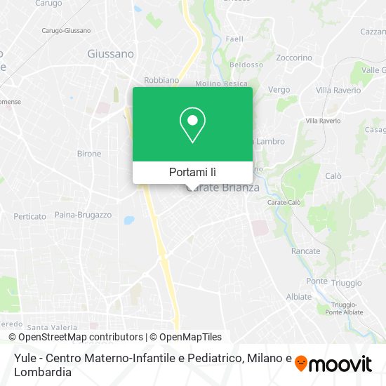Mappa Yule - Centro Materno-Infantile e Pediatrico