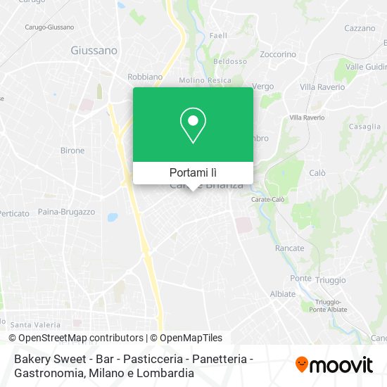 Mappa Bakery Sweet - Bar - Pasticceria - Panetteria - Gastronomia