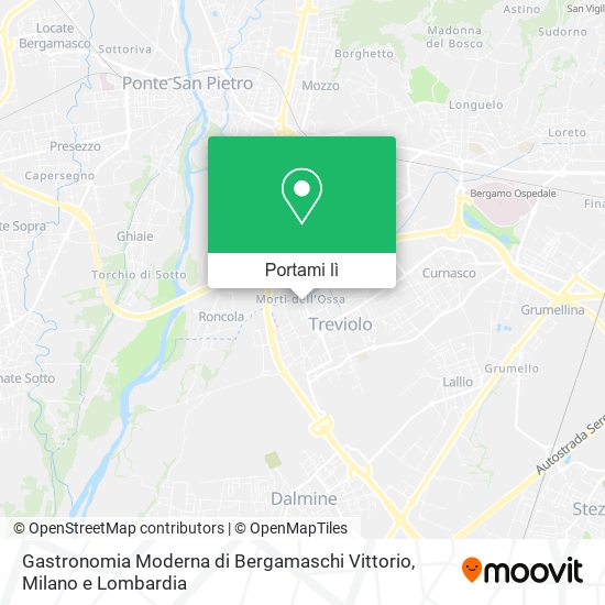 Mappa Gastronomia Moderna di Bergamaschi Vittorio