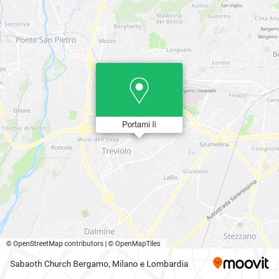 Mappa Sabaoth Church Bergamo