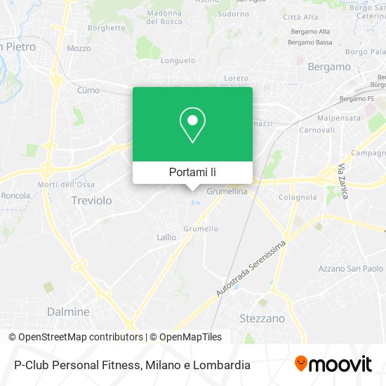 Mappa P-Club Personal Fitness
