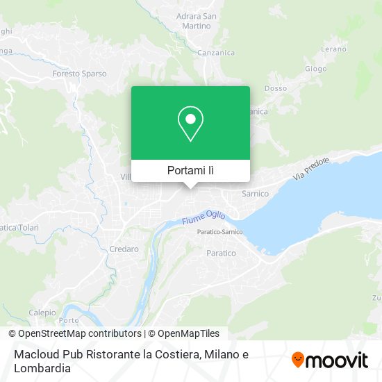 Mappa Macloud Pub Ristorante la Costiera