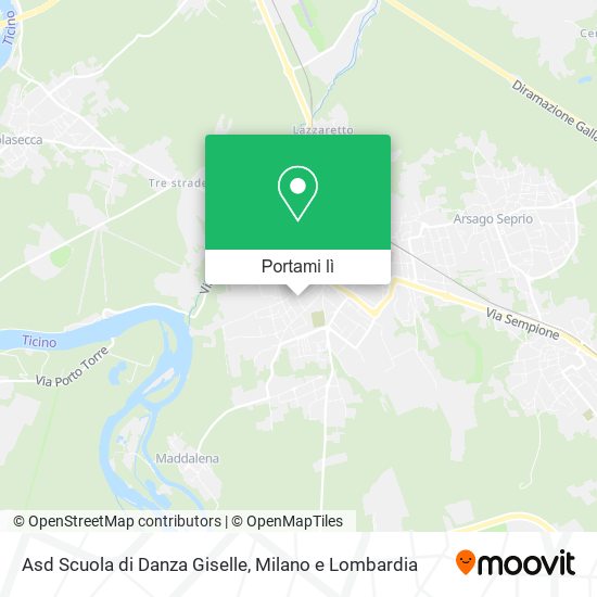 Mappa Asd Scuola di Danza Giselle
