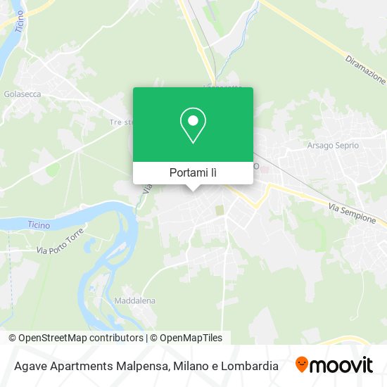 Mappa Agave Apartments Malpensa