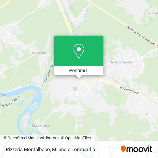 Mappa Pizzeria Montalbano
