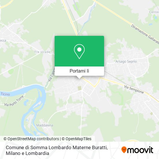 Mappa Comune di Somma Lombardo Materne Buratti
