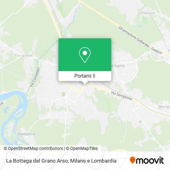 Mappa La Bottega del Grano Arso