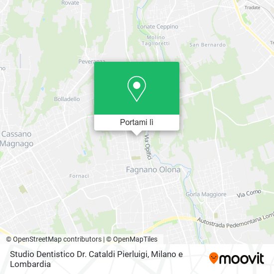 Mappa Studio Dentistico Dr. Cataldi Pierluigi