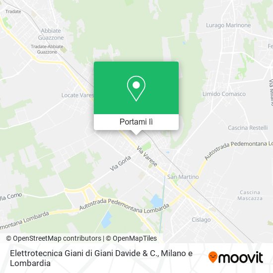 Mappa Elettrotecnica Giani di Giani Davide & C.