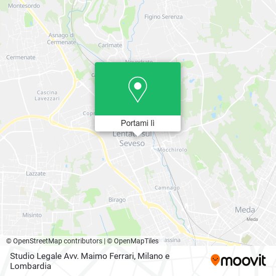 Mappa Studio Legale Avv. Maimo Ferrari